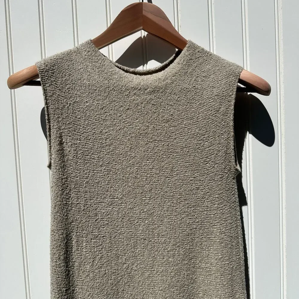 Lauren Manoogian Cotton Bouclé Shell Dress Size 1 Small Pumice Taupe NWT $530 - Picture 7 of 16